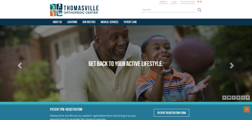 thomasvilleorthopediccenter.com