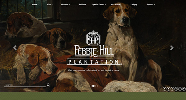 Pebble Hill | Well-structured, Historic landmark, small business Website Design and Website Development