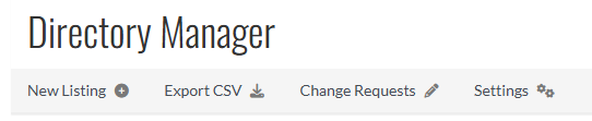 Directory New Listing
