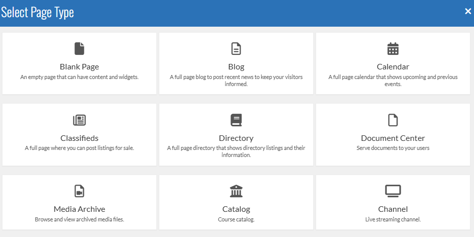 Page types