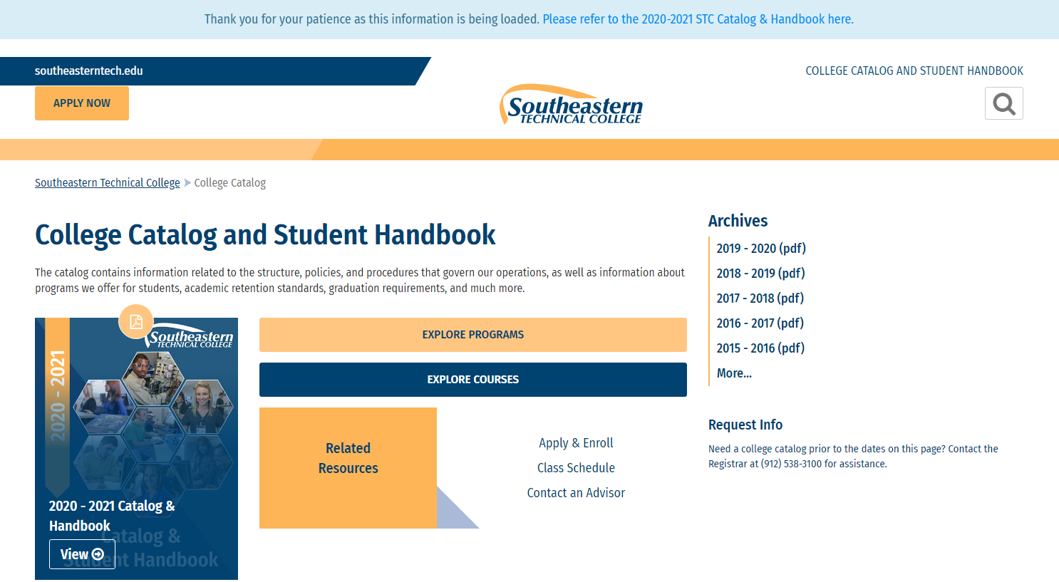 Southeastern Technical College Website