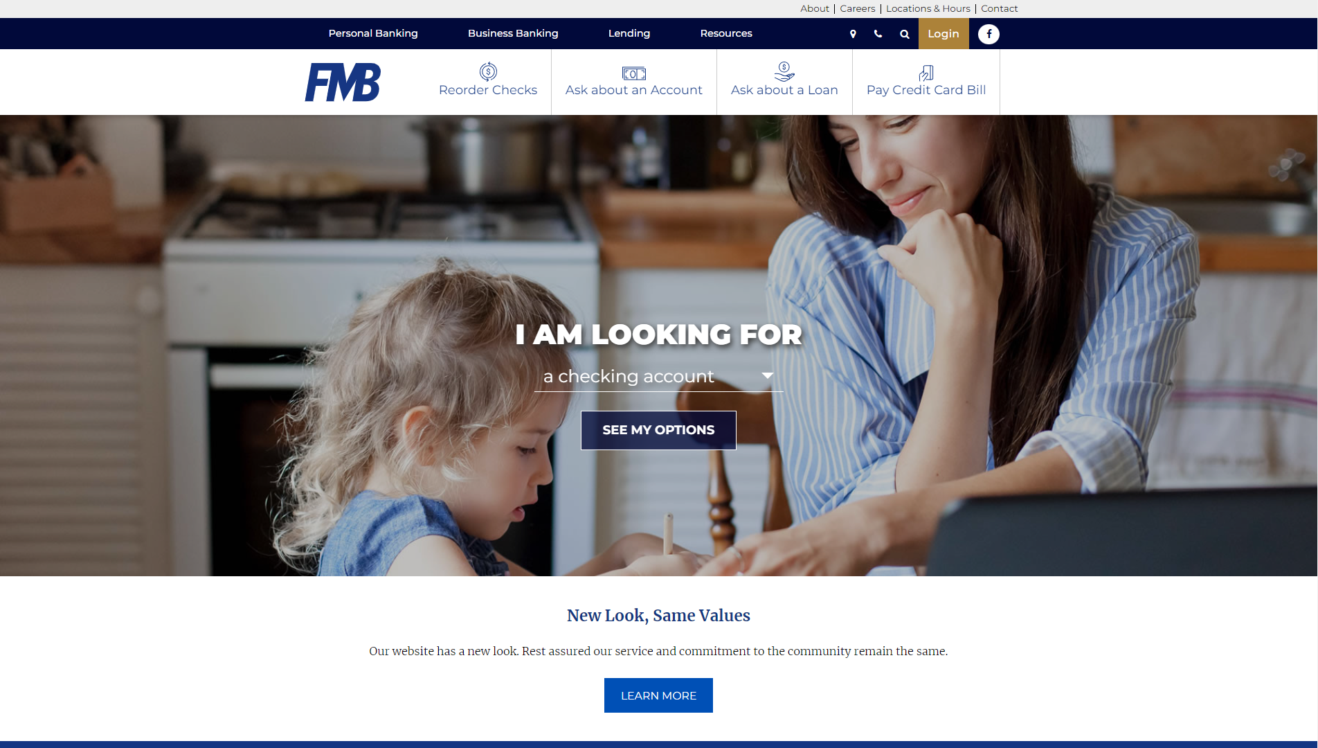 Farmers and Merchants Bank | Well-structured, Financial, Bank Website Design and Website Development