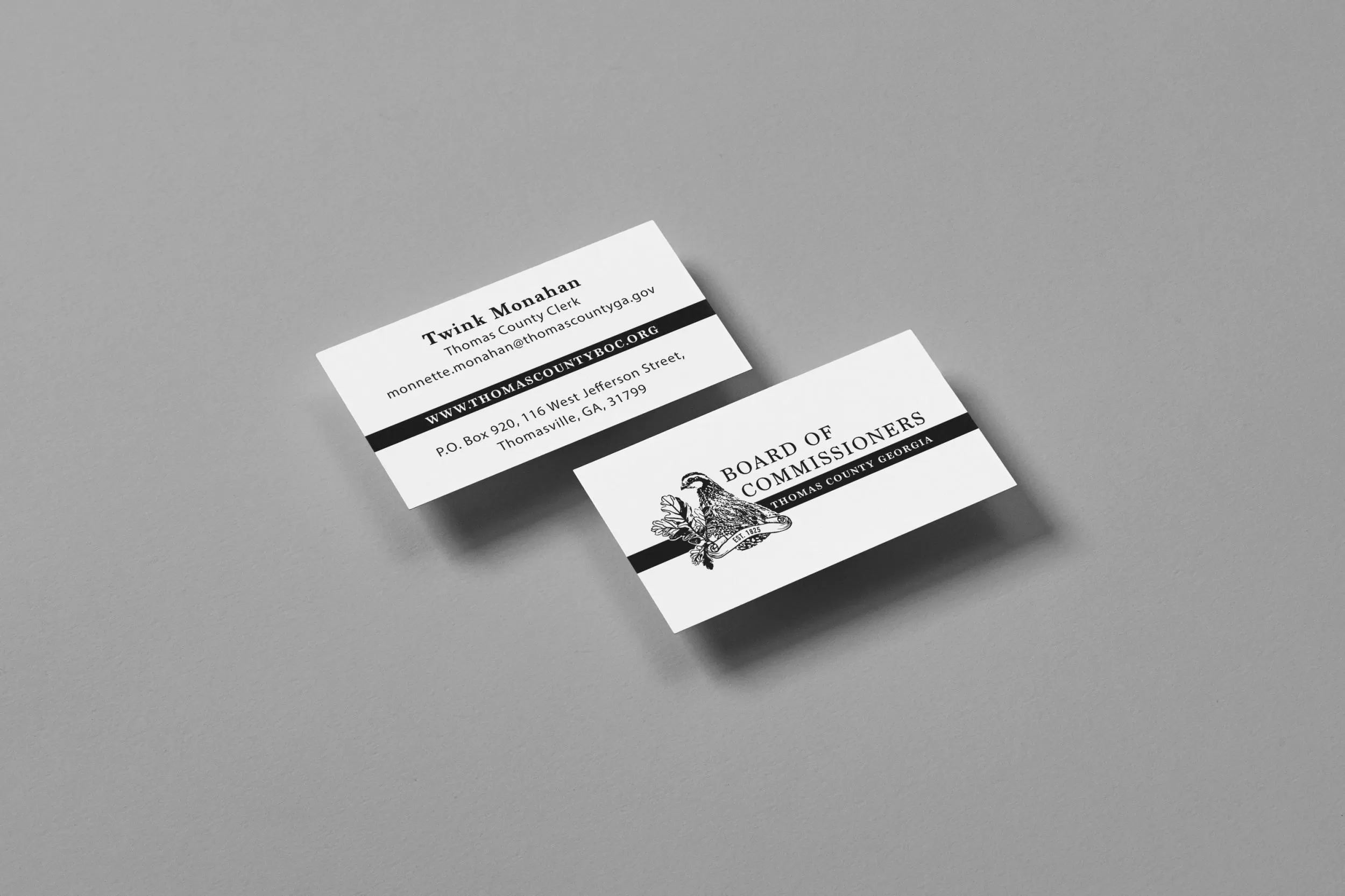 Thomas County Board of Commissioners Business Cards
